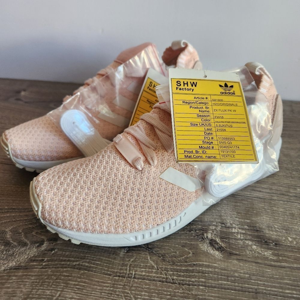 NWT Sample Adidas ZX Flux Primeknit Trainers Running Shoes Sneakers Womens Sz‎ 7